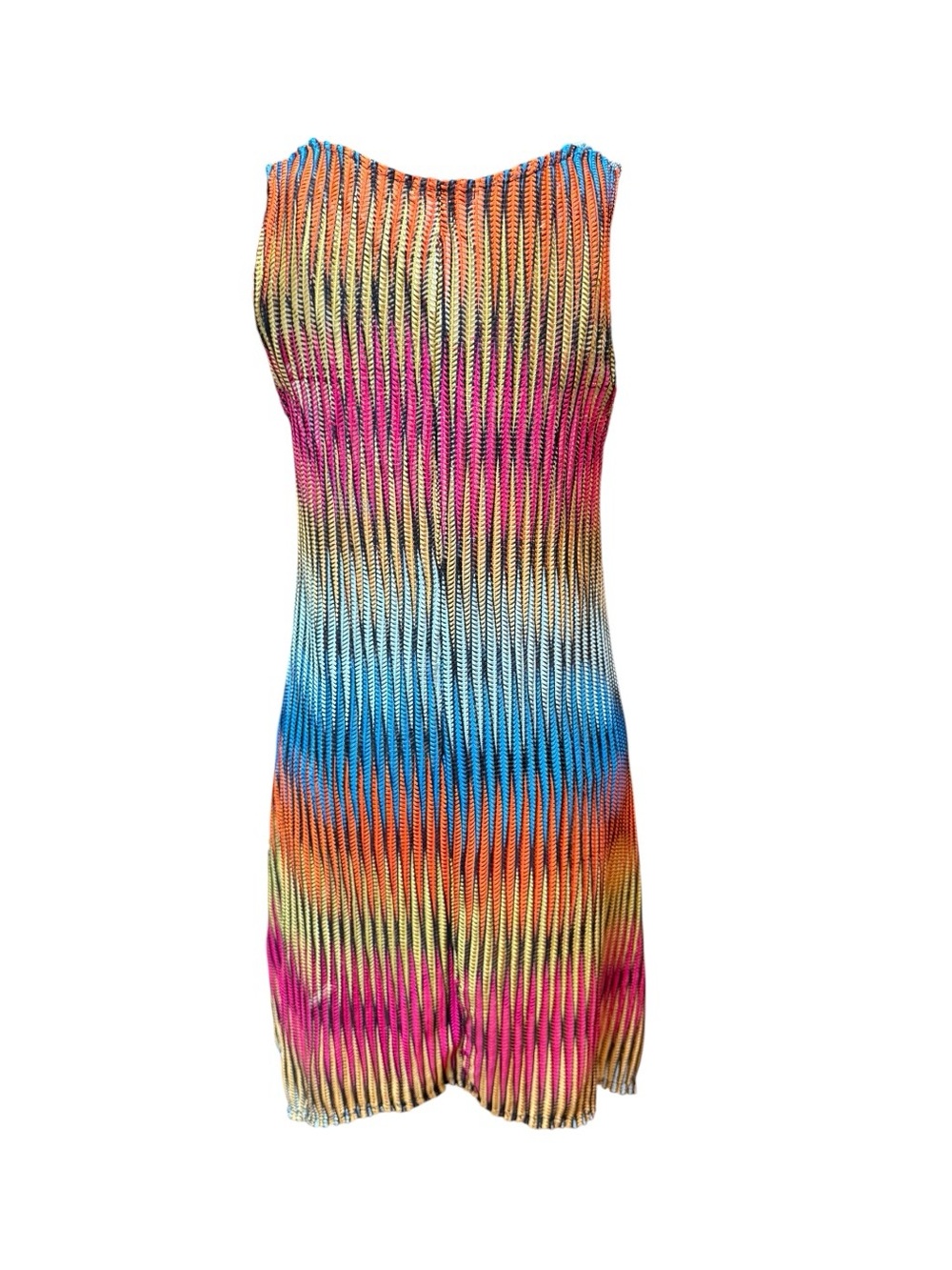 Paradise Colorful Gradient Sleeveless Swim Coverup Tunic - Picture 7 of 9